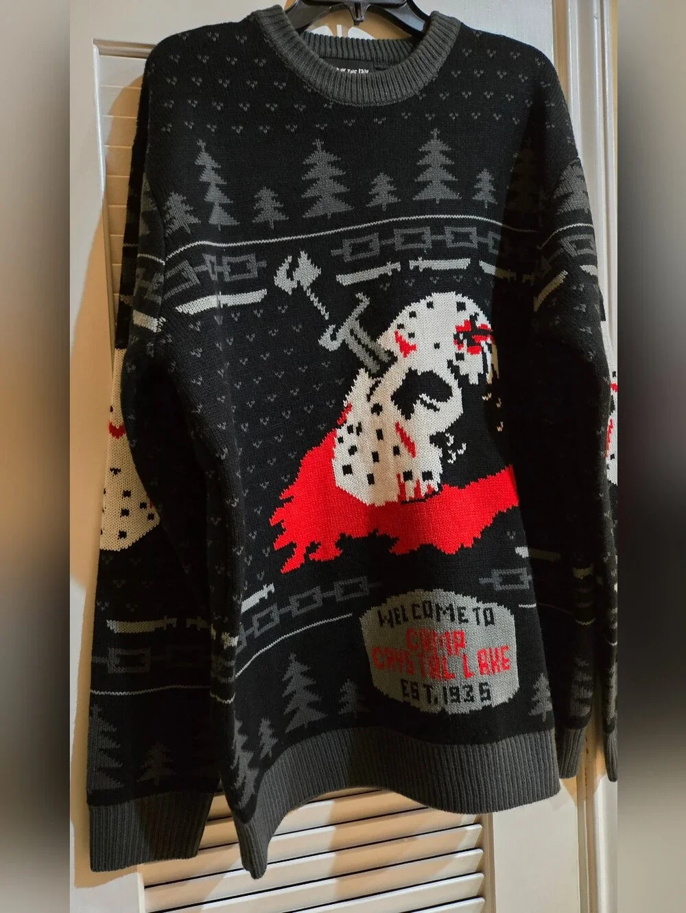 Mondo - Friday The 13th Graphic Knit Sweater - Size 2XL